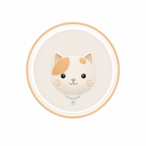 Doctor cat medallion