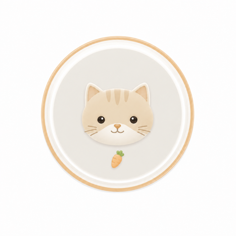 Farmer cat medallion