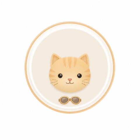 Pilot cat medallion